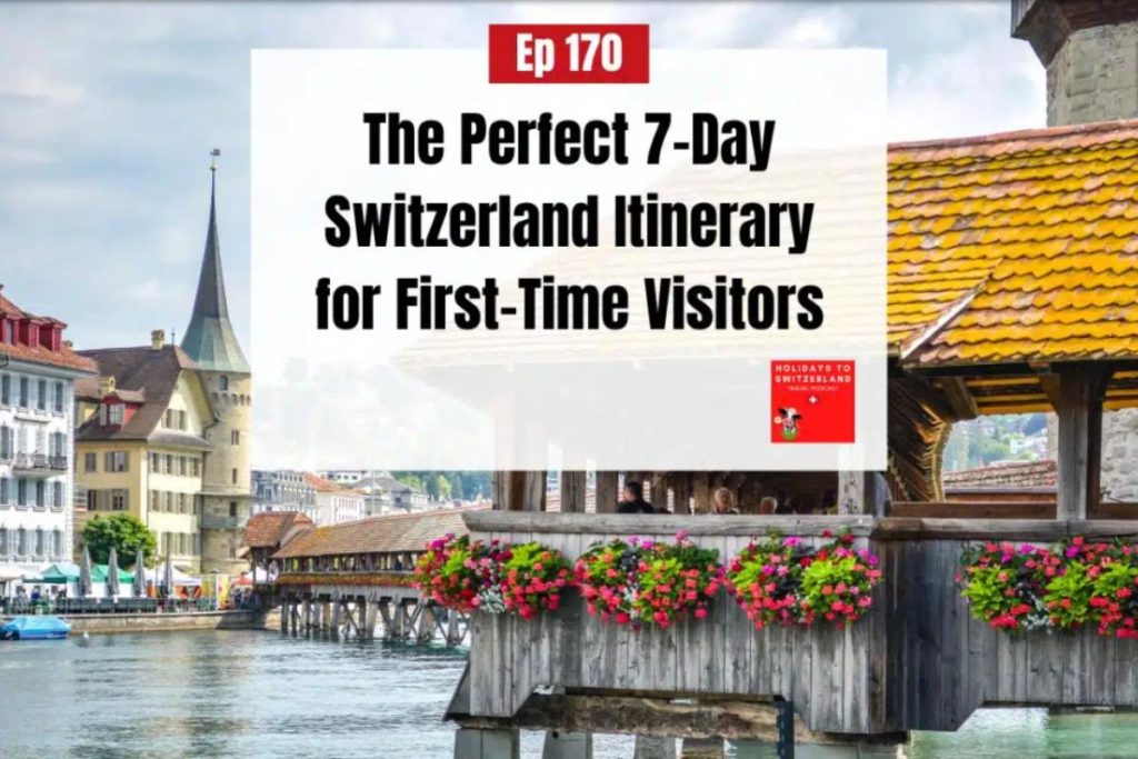 Image promoting a Switzerland holiday podcast