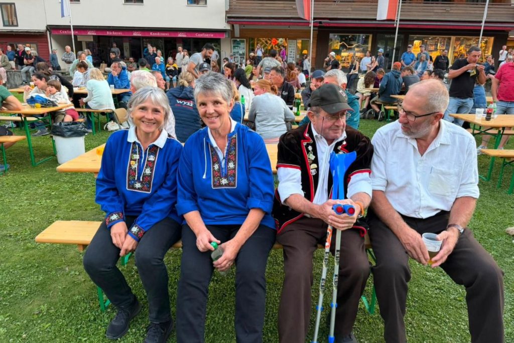 A meeting of the Wengen Trychler Club